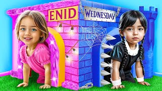 Good Wednesday VS Bad Enid Tiny House Extreme Makeover [upl. by Nnyleve]