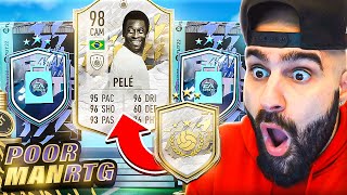 I PACKED PELE In 92 Icon Pack On My RTG FIFA 22 Ultimate Team [upl. by Elockcin]