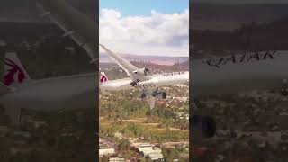 Boeing 787 Qatar Airways Nails Insane Landing at Albury Airport qatarairways [upl. by Niarbo]