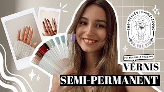 Pose de vernis semipermanent sur ongle naturel TUTO [upl. by Seugirdor343]