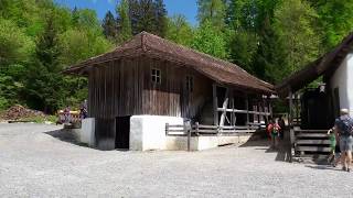 Water powered sawmill at Ballenberg museum [upl. by Novelia414]