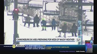 Cannonsburg Ski Area plans to stay open despite warm weekend [upl. by Akiemat5]