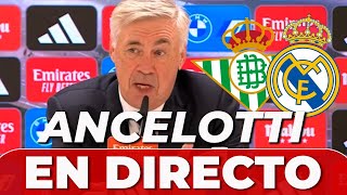 ANCELOTTI y PELLEGRINI en rueda de prensa EN DIRECTO  REAL BETIS 0  REAL MADRID 0 [upl. by Filide]