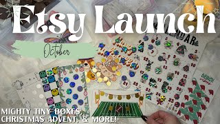 October Etsy Launch  Savings Challenges  Scratch Offs  Savings Boxes  Advent Calendar [upl. by Aliuqehs290]