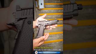 Army Armament Staccato C2 2011 R612 RMR GBB Pistol Star Strippling Grip Ver [upl. by Handal935]