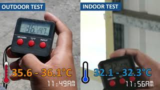 Insta Bahay Temperature Test CoolSteel keeps it cool [upl. by Reifnnej]