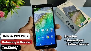 Nokia C01 Plus Unboxing amp Review  Best For Online Classes In Rs5999  2GB 16GB  Hindi [upl. by Ativet]