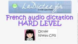 laféedusureau  Dictée niveau CM1  FLE  averageeasy level [upl. by Yhtnomit]