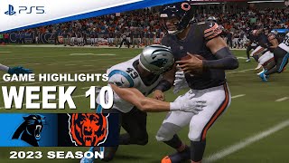 Carolina Panthers vs Chicago Bears  NFL 2023 Week 10 [upl. by Barbe]