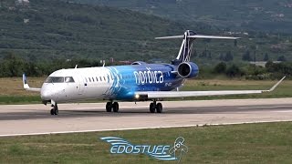 Nordica  Bombardier CRJ900 NG ESACG  Takeoff from Split Airport LDSPSPU [upl. by Reffinej]