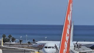 8 MINS of Plane Spotting at Lanzarote AirportACE GCRR Arracife [upl. by Gerianna]