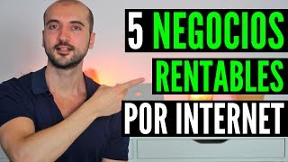 5 Negocios Rentables con POCA Inversión  Cómo Trabajar Desde Casa por Internet [upl. by Sosthenna92]