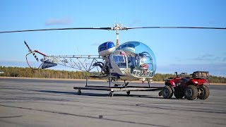 Bell 47  H13 helicopter review and flight [upl. by Gunthar225]