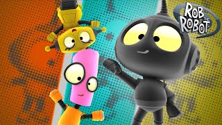 Color Swap Chaos  Rob the Robot amp Friends  Funny Kids TV [upl. by Labanna783]