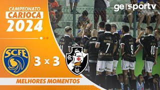 SAMPAIO CORRÊA 3 X 3 VASCO  MELHORES MOMENTOS  CAMPEONATO CARIOCA 2024  geglobo [upl. by Nueoras577]