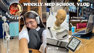 Productive Weekly Vlog✨ Med School What I Eat  Studying Falling into Routine ✨ [upl. by Bundy]