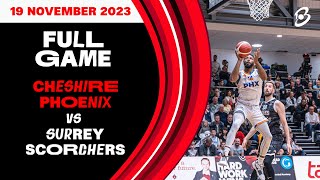 Cheshire Phoenix vs Surrey Scorchers British Basketball League Championship  LIVE [upl. by Jaddan429]