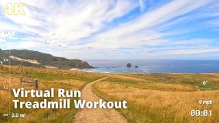 Virtual Run  Virtual Running Videos Treadmill Workout Scenery  Sandfly Bay Beach Dunes [upl. by Enialahs]