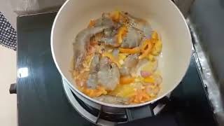 Cooking Long beanspumpkin shrimps 🦐 with coconut milk 🥥montajesfamilyvlogs [upl. by Htehpaj680]