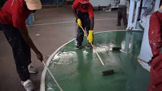 Fossilcote Epoxy Flooring in Africa Uganda Project [upl. by Olnay]