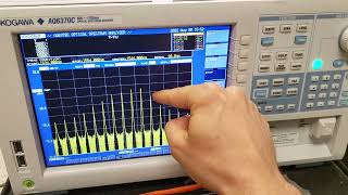 Optical Spectrum Analyzer demonstration [upl. by Iborian]