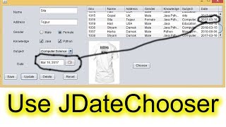 How to Use JDateChooser or JCalendar in Java [upl. by Oalsecnew]