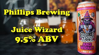 Beer Review  Phillips Brewing  Gorilla Mode  Juice Wizard [upl. by Sateia]