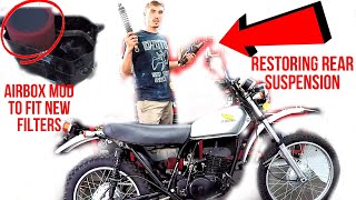 1974 Honda MT250 Restoration 17  Fixing BIG Problems [upl. by Aineles]