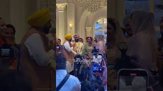 Bhagwant Maan At Anmol gagan maan wedding  Aam Aadmi Party  Taqdeer Media [upl. by Skiest]