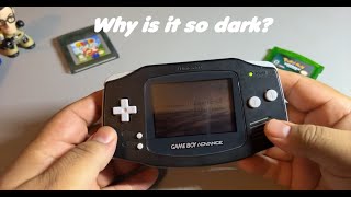 Why is the Game Boy Advance screen so dark [upl. by Adnot]