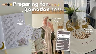 RAMADAN 2024 PREPARATION🌙  Ramadan goals memorizing Quran pages Ramadan decoration motivational [upl. by Dnalro125]