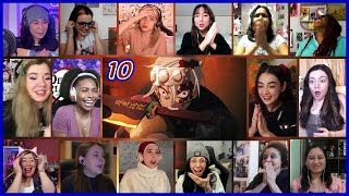 Demon Slayer Season 2 Episode 17 Girls Reaction Mashup  Entertainment District Arc Ep 10 [upl. by Latia323]