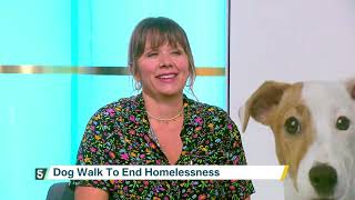 Kerry Godliman and Molly the dog discuss St Mungos charity appeal  5 News [upl. by Luthanen]