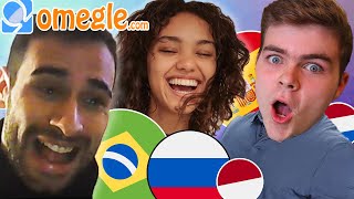 Polyglot Speaks 9 Languages on Omegle SHOCKS Strangers and Mistaken for NATIVE SPEAKER [upl. by Lihas]