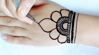 Easy Henna Design For Eid  Arabic Henna Design  Mehndi Design for Beginners [upl. by Greenwood85]