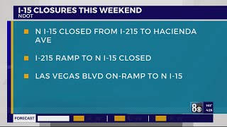 Northbound I15 weekend closure begins at 9 pm [upl. by Tallulah44]