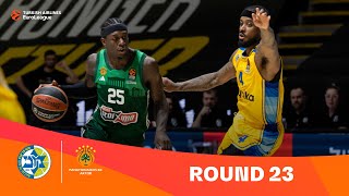 MaccabiPanathinaikos  Round 23 Highlights  202324 Turkish Airlines EuroLeague [upl. by Eylrac]