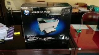 unboxing HP Laserjet Pro CP1025 Part I [upl. by Ellehcam]