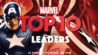 10 of Marvels Greatest Leaders  Marvel Top 10 [upl. by Eloise]