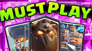 MUST PLAY LavaLoon DECK in CLASH ROYALE [upl. by Kcirdek]