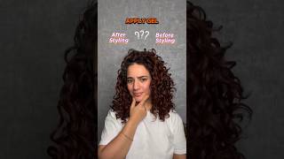 Apply gel before or after styling curlyhair curlyhairtutorial curlyhairtips [upl. by Marcie525]