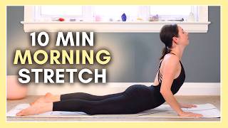 10 min Gentle Morning Yoga for Beginners NO PROPS [upl. by Eimot]