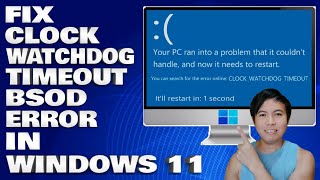 How To Fix Clock WatchDog Timeout BSOD error in Windows 1011 Solution [upl. by Seessel]