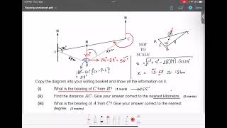 3 Bearing triangle sine cosine bearing bearings mathbearing applicationofbearing myp ibmath [upl. by Press]