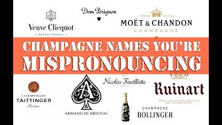 How to Pronounce 60 CHAMPAGNE Brands CORRECTLY French Pronunciation [upl. by Underwood]