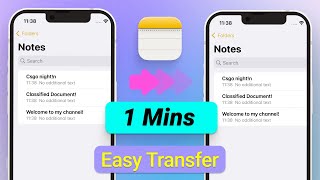 How to Transfer Note from iPhone to iPhone 2024 With or Without iCloudiTunes [upl. by Browning]