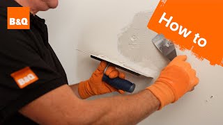 How to patch plaster a wall [upl. by Ayitahs45]