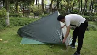 GeerTop Pyramid Ⅱ1 Person 3 Season 15D Ultralight Backpacking Tent For Camping [upl. by Hares]