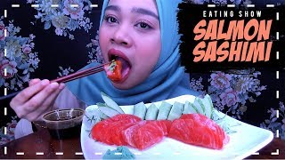 SALMON SASHIMI 🍣  EATING SOUNDS [upl. by Oiluig]