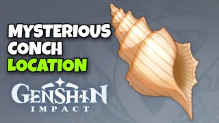 Takashi Mysterious Conch Location  Genshin Impact [upl. by Harrat]